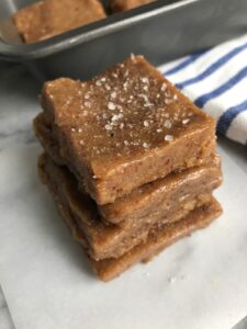 Maple Tahini Freezer Fudge