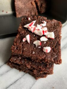 Peppermint Cocoa Tahini Freezer Fudge