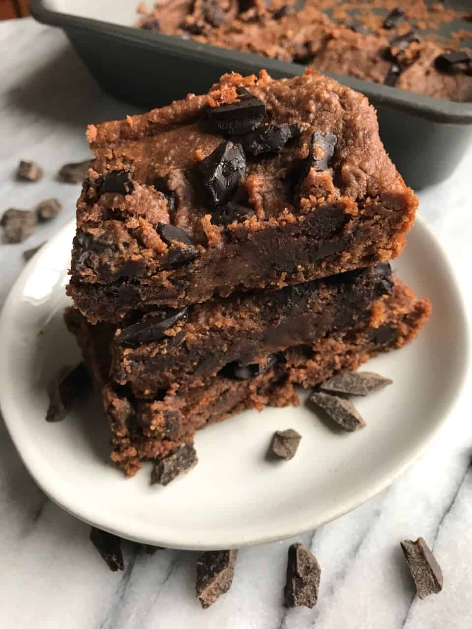 Brownie batter in bowl.
