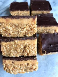 Healthy Peanut Butter Crisp Bars