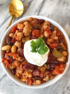Three Bean Turkey Chili