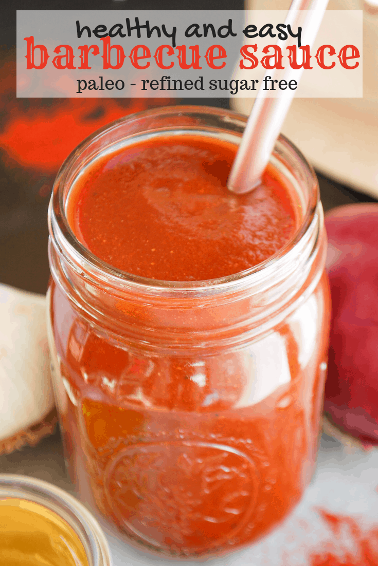 pinterest image for healthy bbq sauce