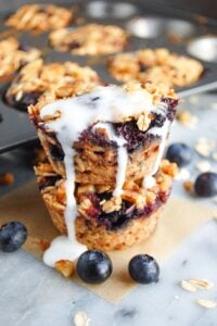 Baked Blueberry Oatmeal Cups