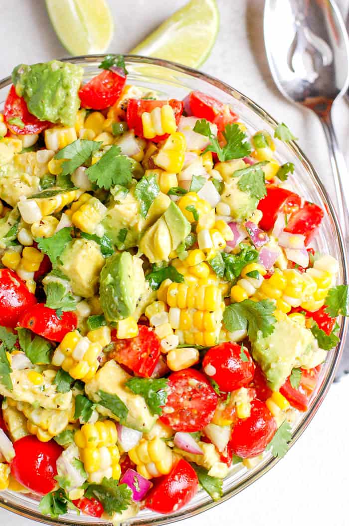How to make Tasty Corn and Avocado Salad Recipe