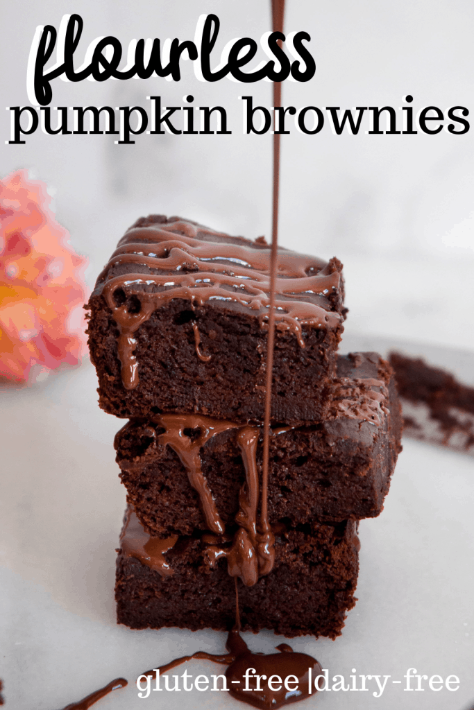 flourless pumpkin brownies