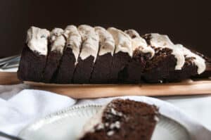 Healthy Gingerbread Loaf with Cream Cheese Frosting