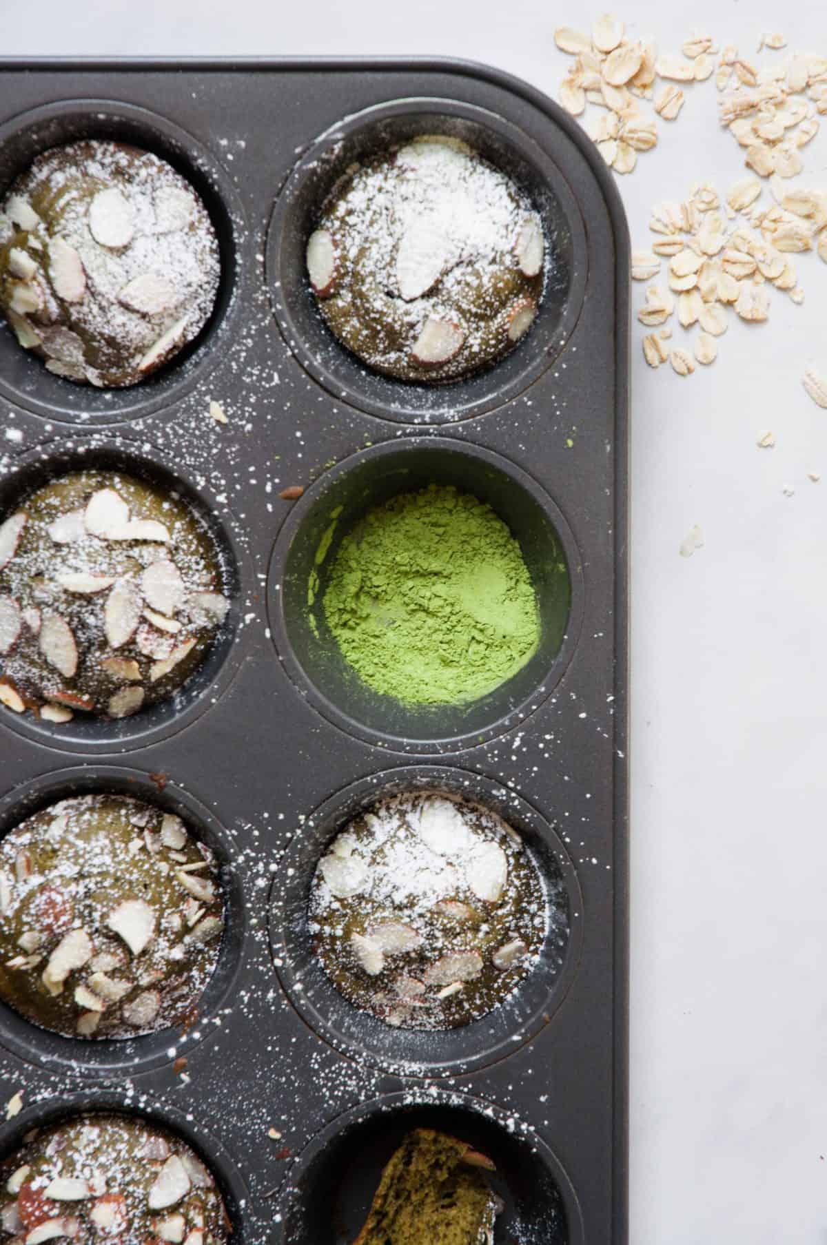 matcha muffins