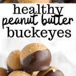 healthy peanut butter buckeyes