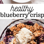 healthy blueberry crisp