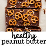 healthy peanut butter pretzel fudge