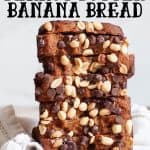 healthy peanut butter banana bread