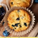 paleo lemon blueberry muffins