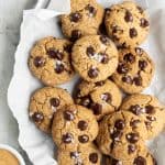 healthy peanut butter chocolate chip cookies