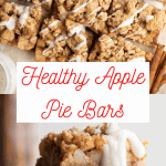 Healthy apple pie bars