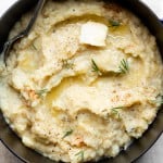 mashed cauliflower potatoes with butter