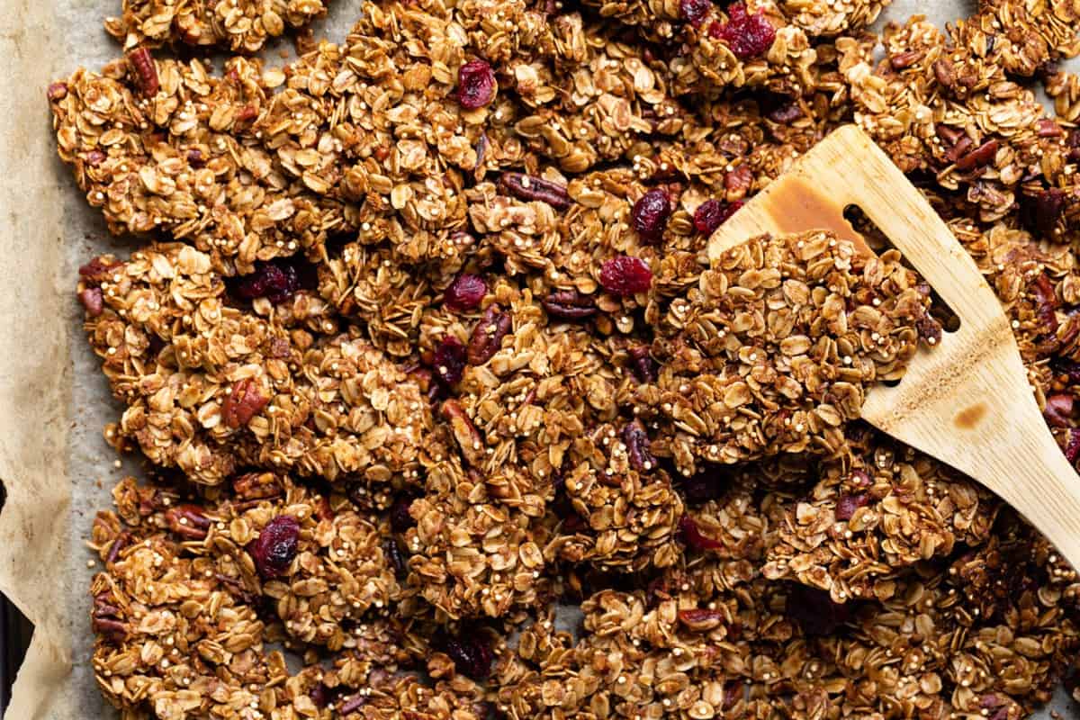 clusters of pumpkin spice granola