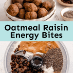 oatmeal raisin energy bites