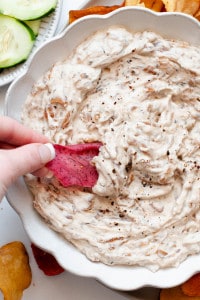 Healthy French Onion Dip