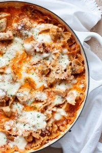 One Pot Chicken Parmesan Pasta