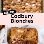 Healthy Cadbury Blondies