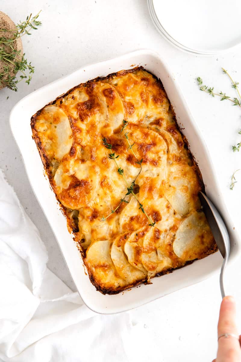 Lightened Scalloped Potatoes - Erin Lives Whole