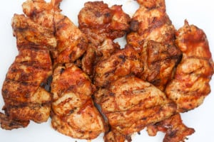 Healthy BBQ Chicken Thighs