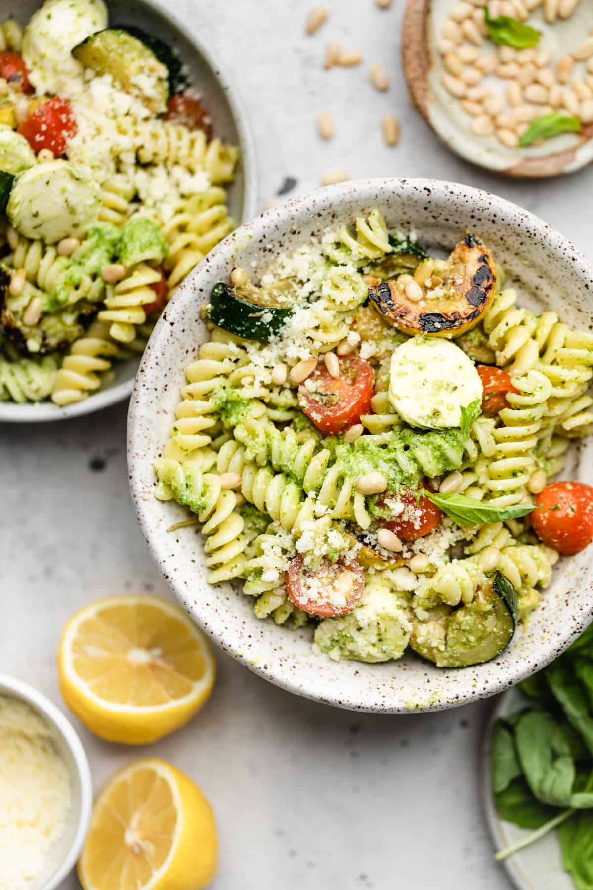 Healthy Pesto Salad Work Lunch without Pasta