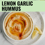 lemon garlic hummus