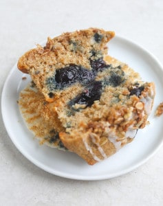 Blueberry Crumble Yogurt Muffins