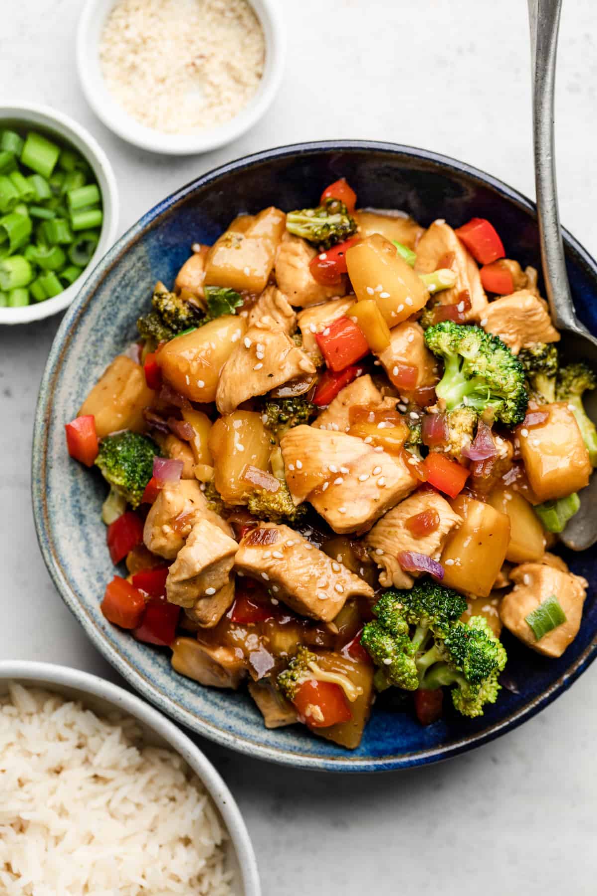 Healthy Pineapple Chicken Stir Fry - Erin Lives Whole