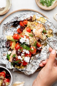 Mediterranean Salmon Foil Packs