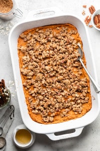 Healthier Sweet Potato Casserole