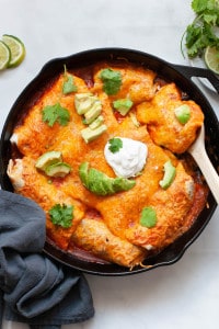Healthy Turkey Enchiladas
