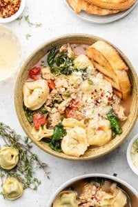 Easy Tortellini Spinach Soup