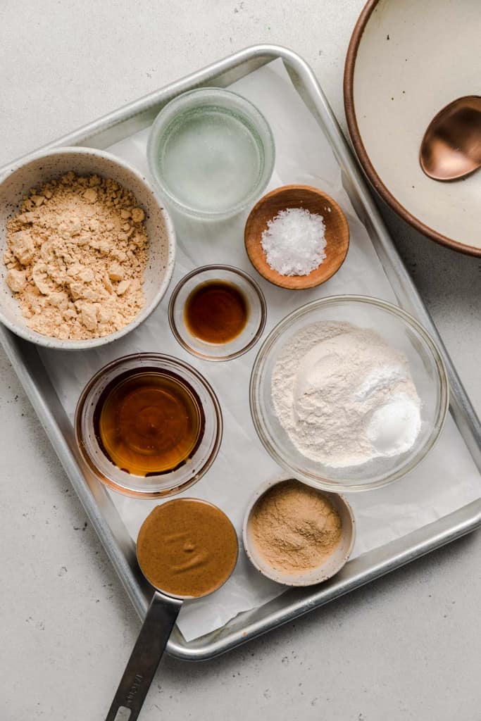 ingredients for peanut butter protein cookies