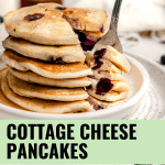 Cottage Cheese Blueberry Pancakes