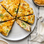 sliced veggie frittata