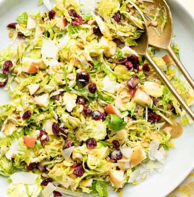 shaved brussels sprout salad