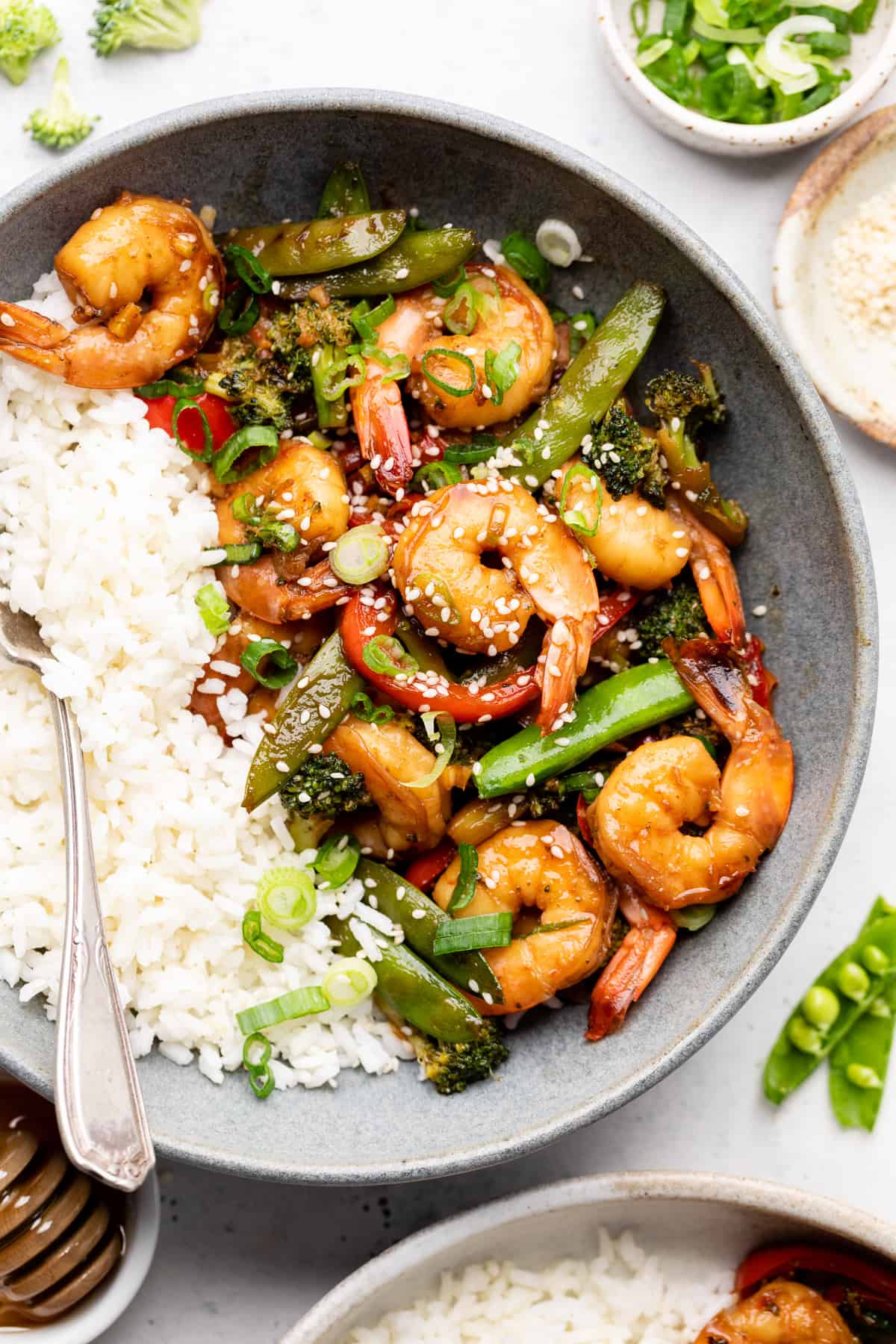 garlic shrimp stir fry