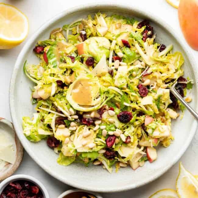 shaved brussels sprout salad
