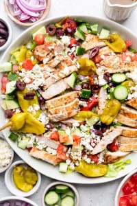 Grilled Greek Chicken Salad