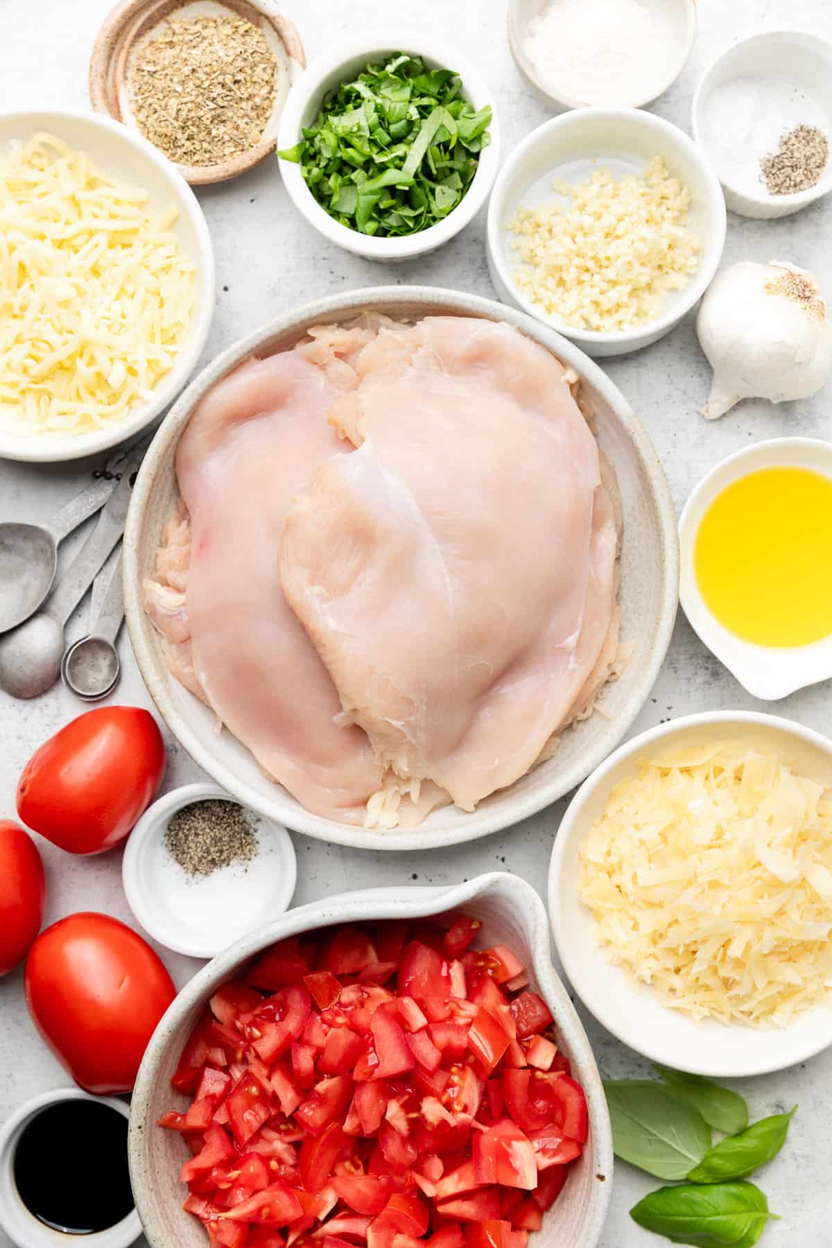 ingredients for bruschetta chicken