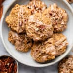 maple pecan oatmeal cookies