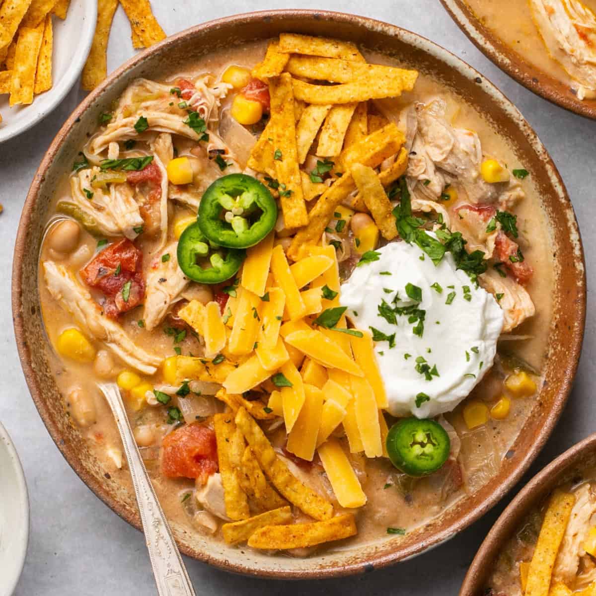 Easy, Creamy White Chicken Chili {Stovetop and Crockpot Methods}