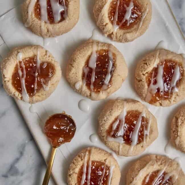jelly thumbprint cookies
