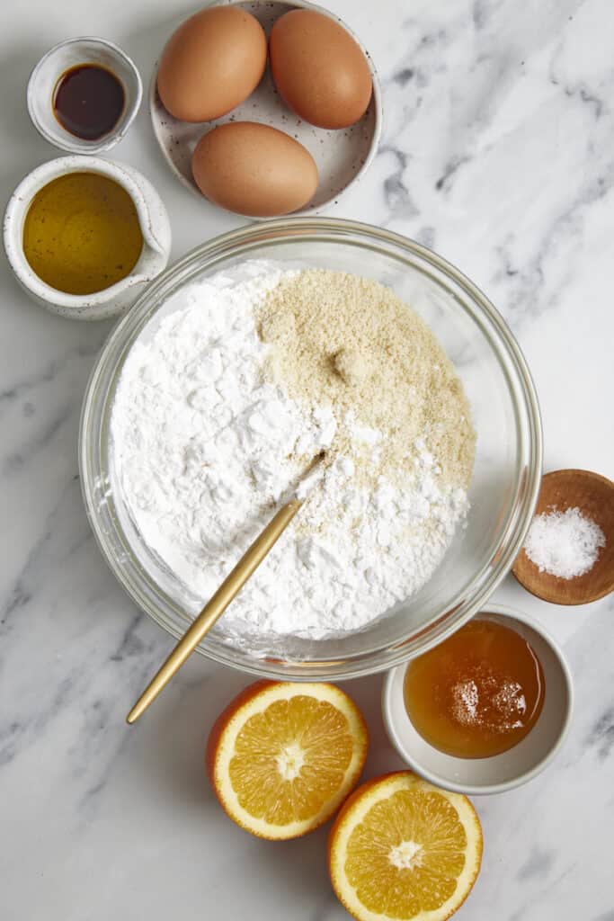 orange olive oil loaf flour