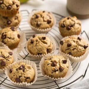 Banana Chocolate Chip Oat Muffins