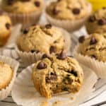 banana chocolate chip muffins