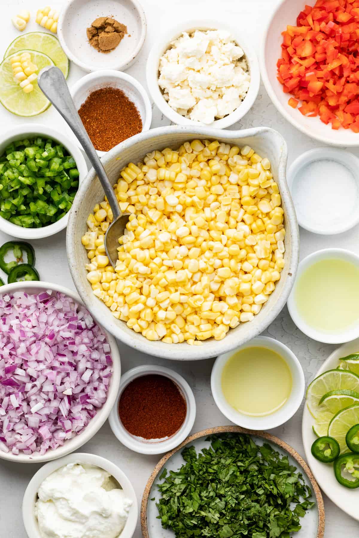 ingredients for mexican corn salad