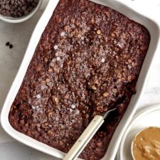 Baked Chocolate Brownie Oatmeal
